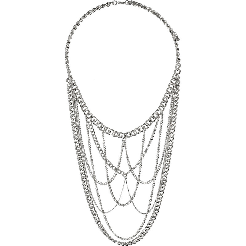 Topshop Multi Chain Drape Necklace