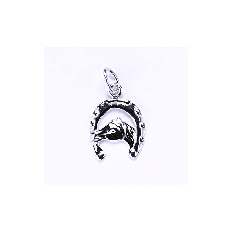 Stříbrný přívěšek kůň v podkově - P 9 15941137