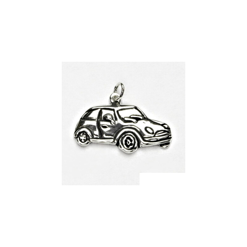 Stříbrný přívěsek s patinou, auto, přívěšek ze stříbra, 15941181