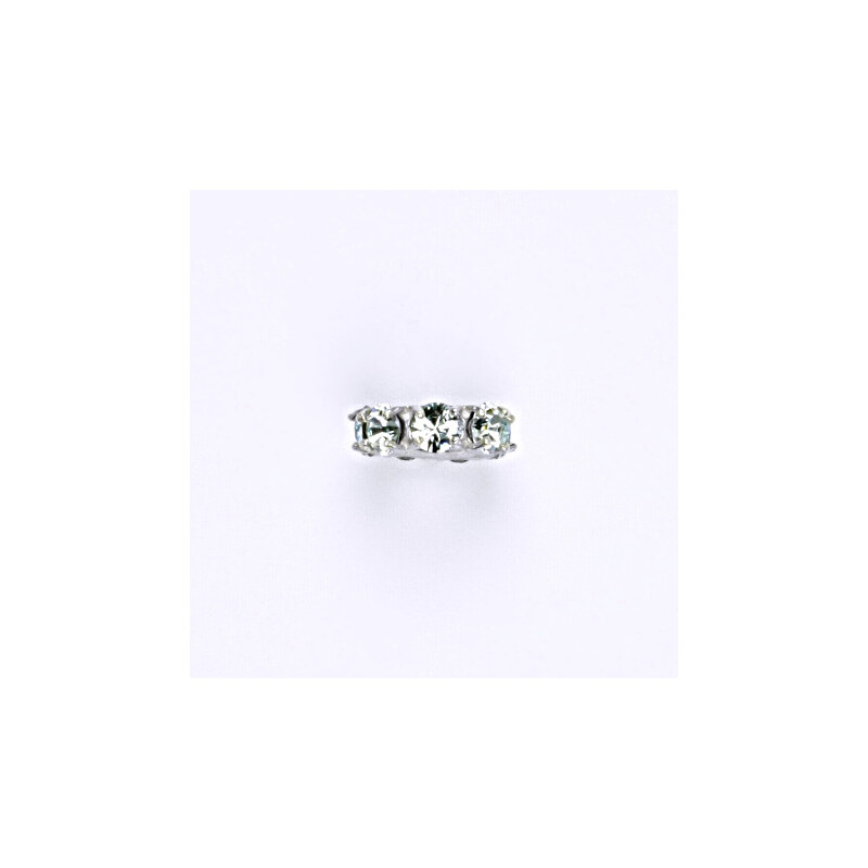 Korálek stříbrný na náramek se swarovski chryzolit 15941340