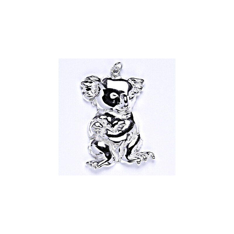 Stříbrný přívěsek koala, přívěsek ze stříbra, P 961 15941375