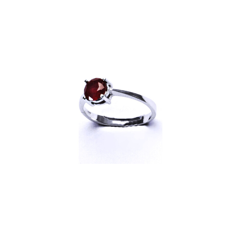 Stříbrný prsten, přírodní rubín 6 mm - T 1250 15941532