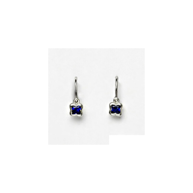 Čištín s.r.o. Stříbrné dětské náušnice, zirkon spinel, náušnice