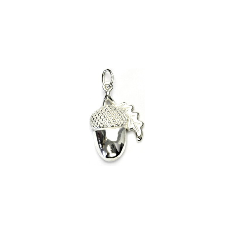 Stříbrný přívěsek, žalud, přívěšek ze stříbra, stříbro, 15942117
