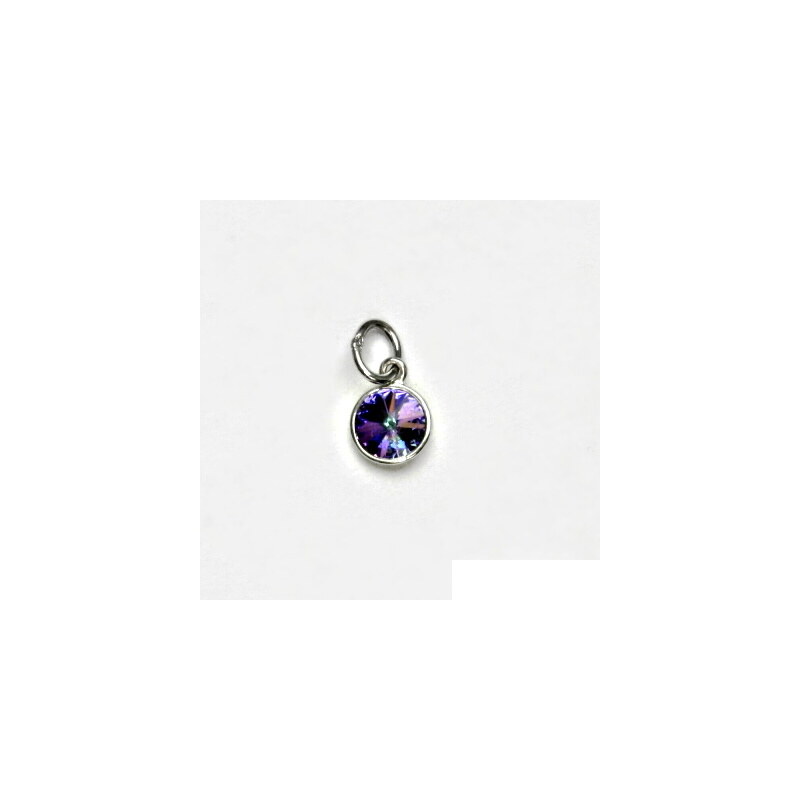 Čištín s.r.o. Stříbrný přívěsek, Swarovski krystal vitrail light