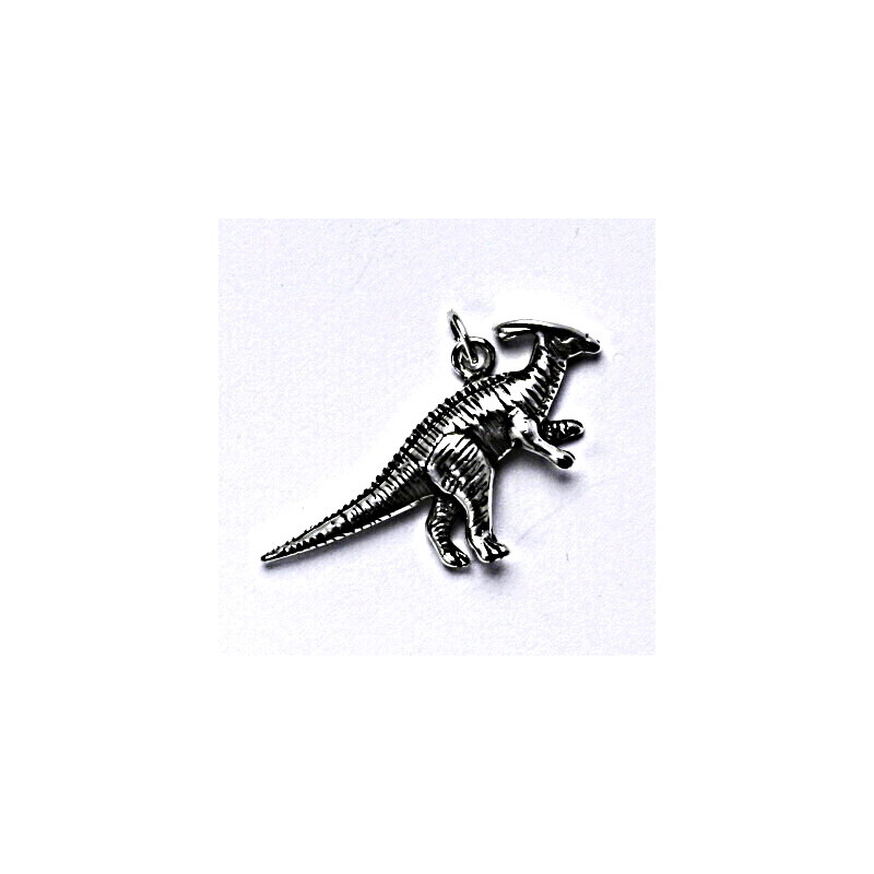 Čištín s.r.o. Stříbrný přívěšek s patinou,dinosaurus,