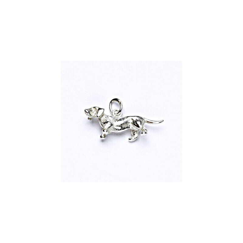 Stříbrný přívěšek, figurka jezevčík - P 336 15943141
