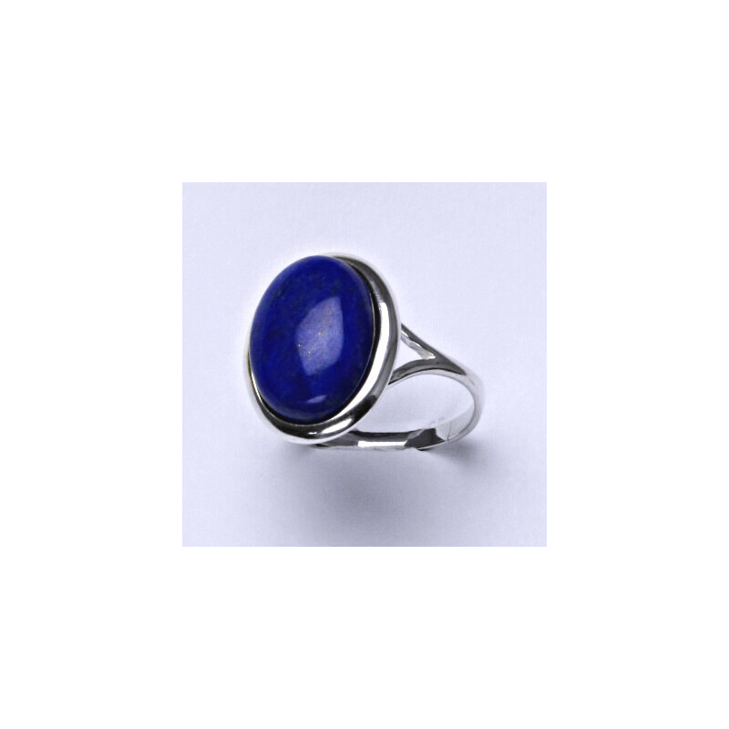 Stříbrný prsten, přírodní lapis, prstýnek ze stříbra s 15943379