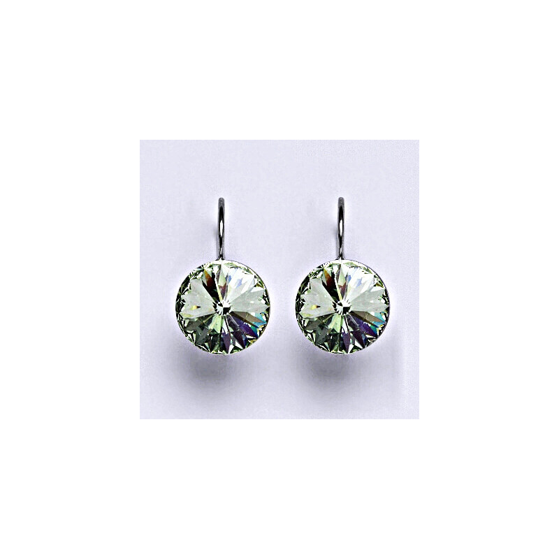 Čištín s.r.o. Stříbrné náušnice se Swarovski krystaly Rivoli