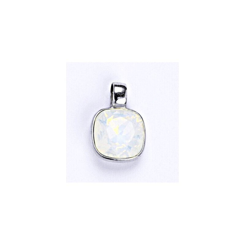 Stříbrný přívěšek se Swarovski krystalem white opal, P 111157686