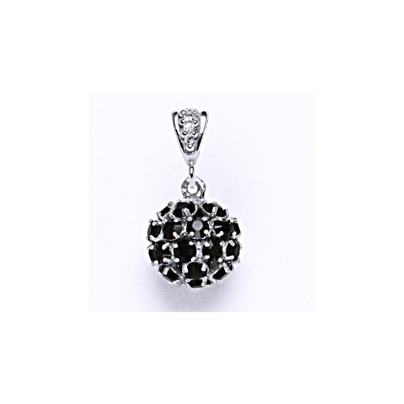 Čištín s.r.o. Koule se Swarovski krystalem přívěsek stříbrný