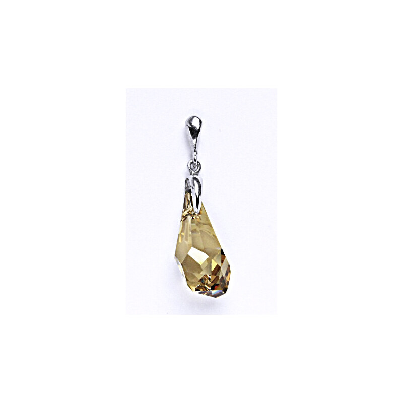 Čištín s.r.o. Stříbrný přívěšek s krystalem Swarovski Golden
