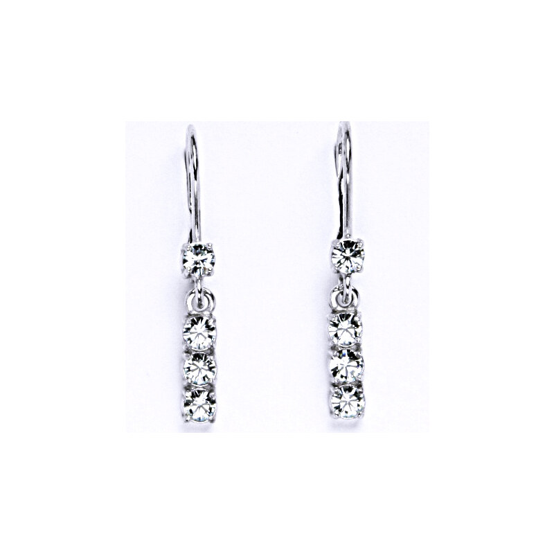 Čištín s.r.o. Náušnice s krystalem Swarovski light azore,šperk