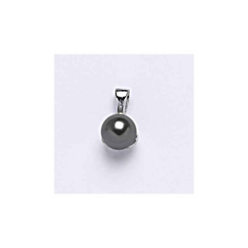 Čištín s.r.o. Přívěšek stříbrný. šperk. Swarovski perla dark