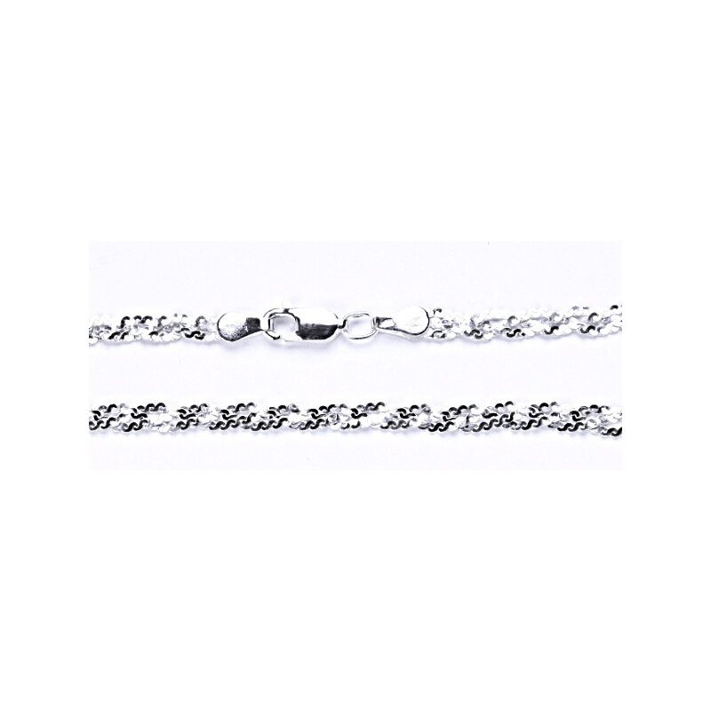 Řetízek ze stříbra Cubr serpentine SP 3. jen 38 cm 15944998