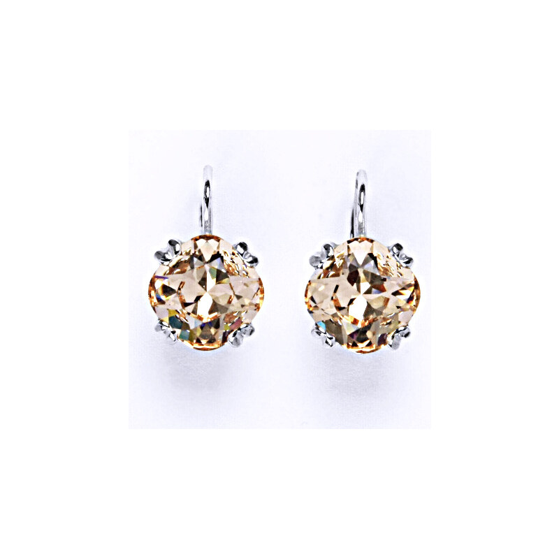 Čištín s.r.o. Náušnice stříbrné se Swarovski krystalem light