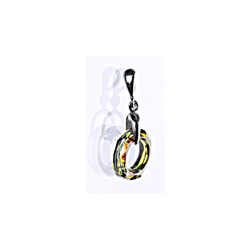 Čištín s.r.o. Stříbrný přívěšek se Swarovski krystalem volcano