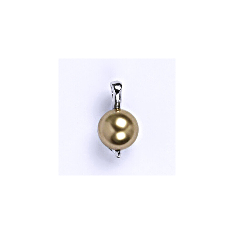 Čištín s.r.o. Přívěšek stříbrný šperk, Swarovski perla bronze,