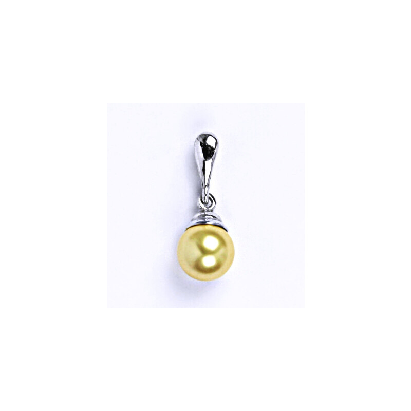 Čištín s.r.o. Stříbrný přívěšek se Swarovski gold perlou 8 mm, P