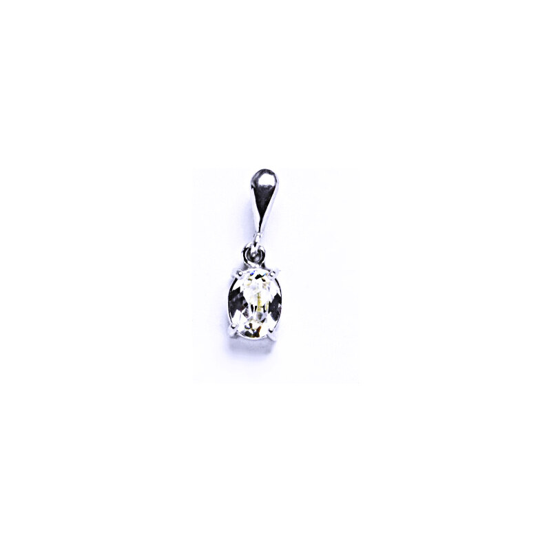 Čištín s.r.o. Stříbrný přívěšek,šperky, Swarovski krystal(čirý