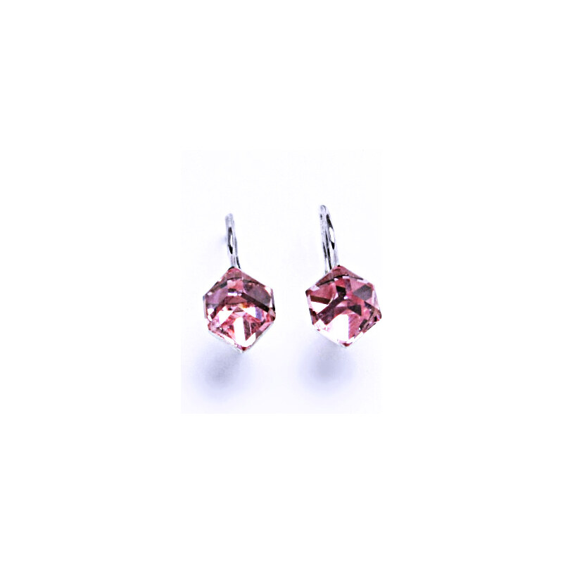Čištín s.r.o. Stříbrné náušnice na patent s krystaly Swarovski