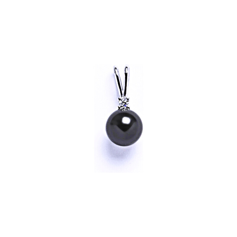 Čištín s.r.o. Swarovski perly 8 mm tahiti přívěsek stříbro, P