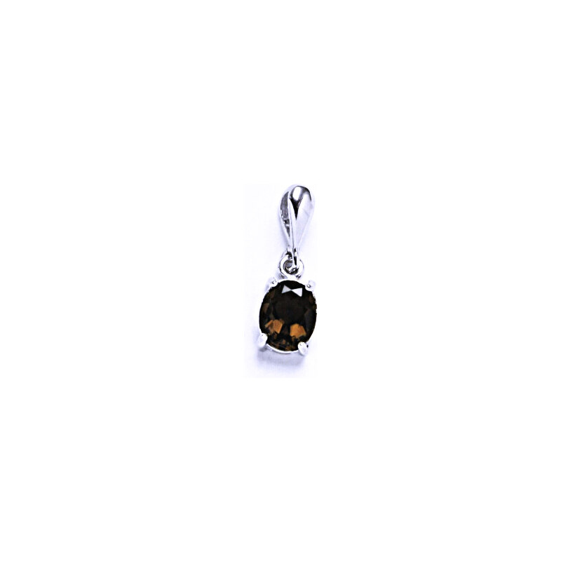 Čištín s.r.o. Stříbrné přívěšek- přírodní Záhněda (8 x 6 mm)P