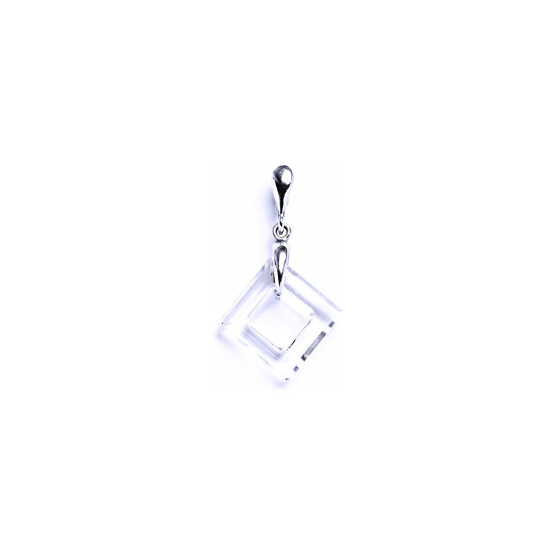 Čištín s.r.o. Stříbrný přívěšek s krystaly Swarovski (barva
