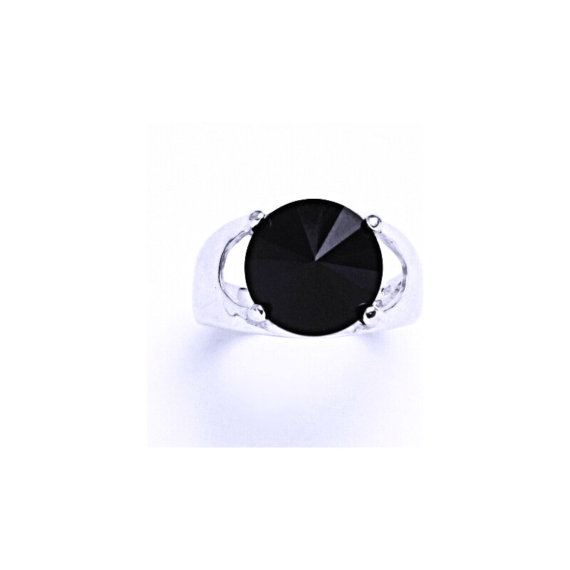 Čištín s.r.o. Stříbrný prsten s krystalem Swarovski Rivoli