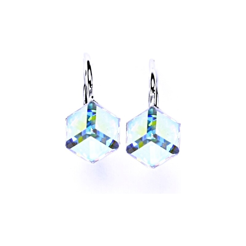 Čištín s.r.o. 1 Stříbrné náušnice na patent s krystaly Swarovski
