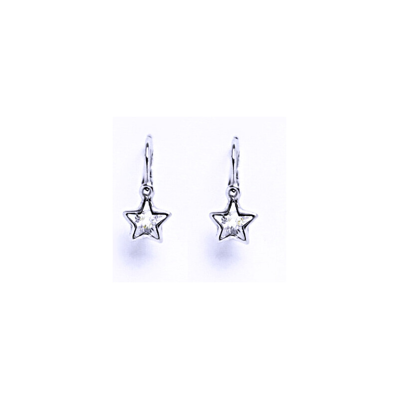 Čištín s.r.o. Dětské náušnice s krystalem Swarovski hvězda