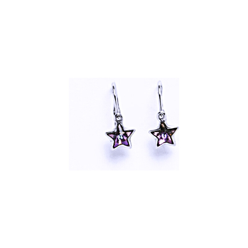 Čištín s.r.o. Dětské náušnice s krystalem Swarovski hvězda