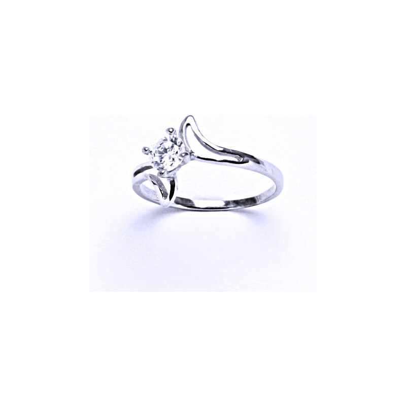 Stříbrný prsten , čirý zirkon - T 1165 15945885