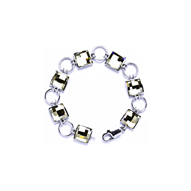 R 1305 Náramek stříbrný s krystalem Swarovski silver 15945931