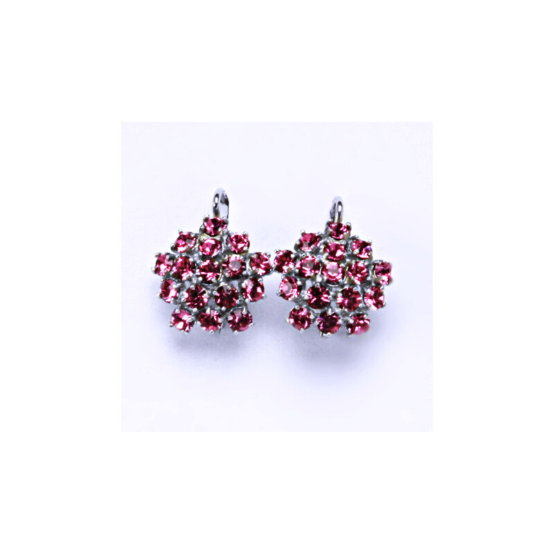 Čištín s.r.o. Náušnice s krystaly Swarovski Rose květy NK 1342