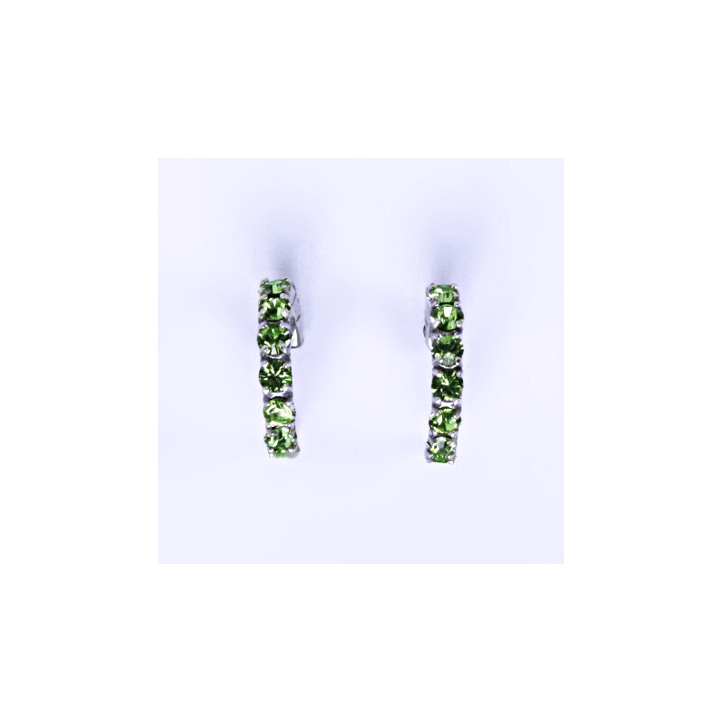 Čištín s.r.o. Naušnice s krystaly Swarovski Peridot NŠ 1340