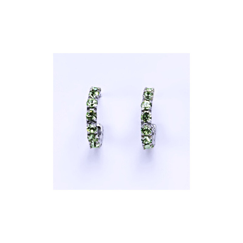 Čištín s.r.o. Naušnice s krystaly Swarovski Chryzolit NŠ 1340
