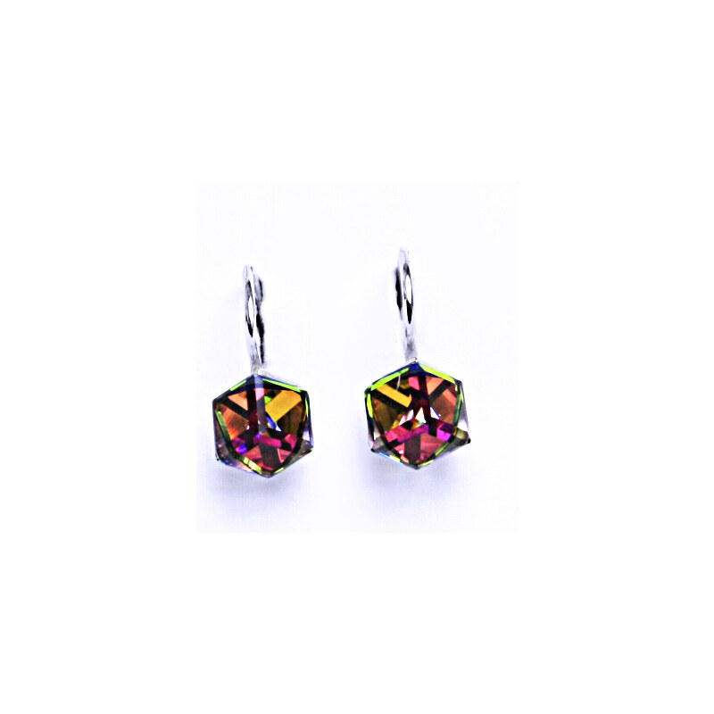 Stříbrné náušnice na patent s krystalem Swarovski 15946058