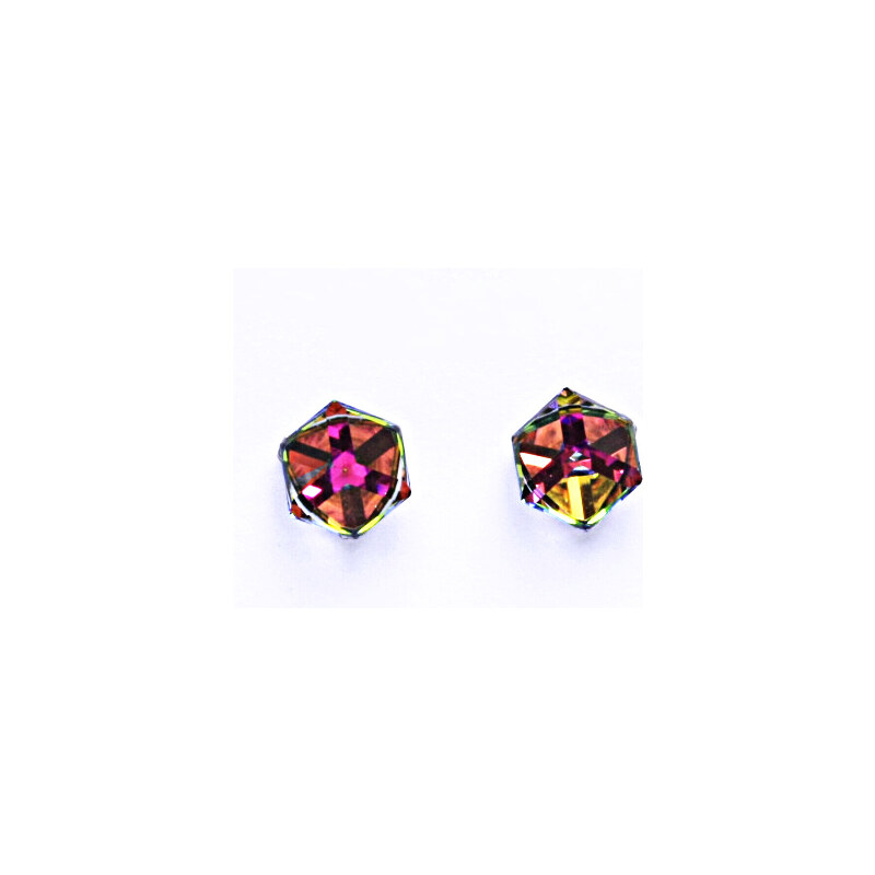 Stříbrné náušnice na šroubek s krystalem Swarovski 15946059