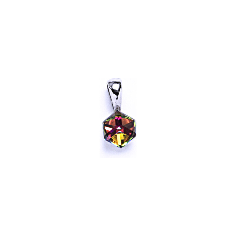 Čištín s.r.o. Stříbrný přívěsek s krystalem Swarovski Vitrail