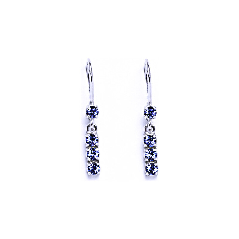 Čištín s.r.o. Stříbrné náušnice se Swarovski krystalem light