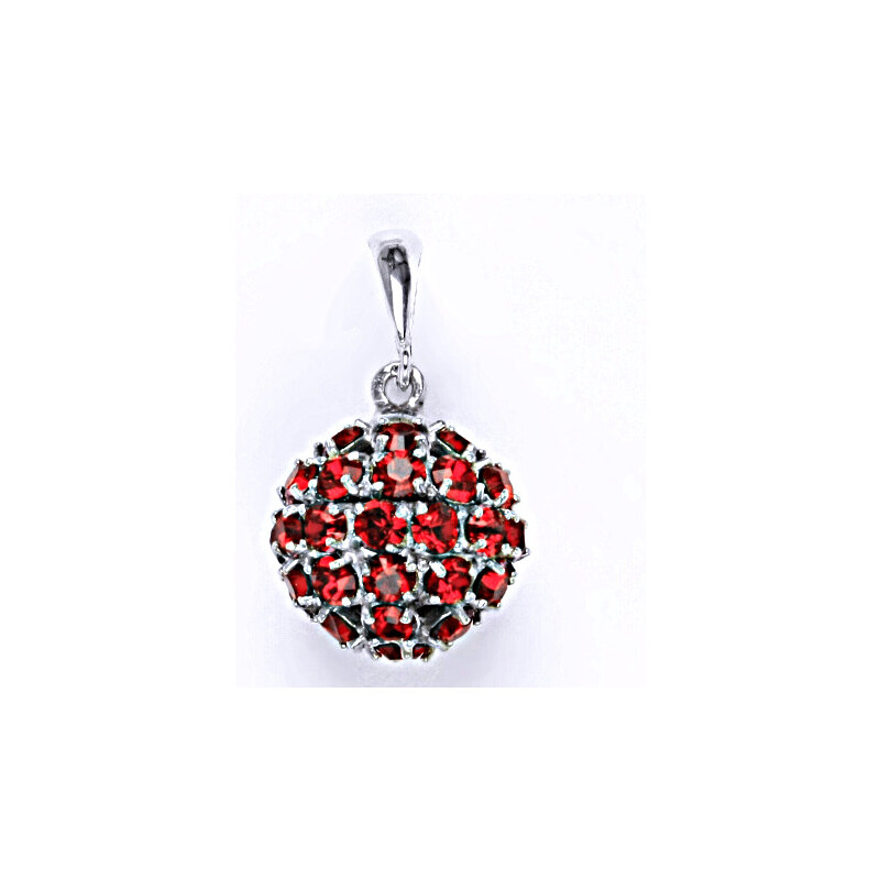 Čištín s.r.o. Stříbrný přívěšek koule se Swarovski krystalem
