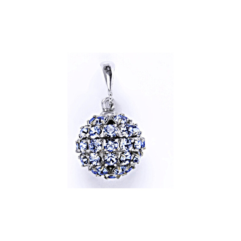 Čištín s.r.o. Stříbrný přívěšek koule se Swarovski krystalem