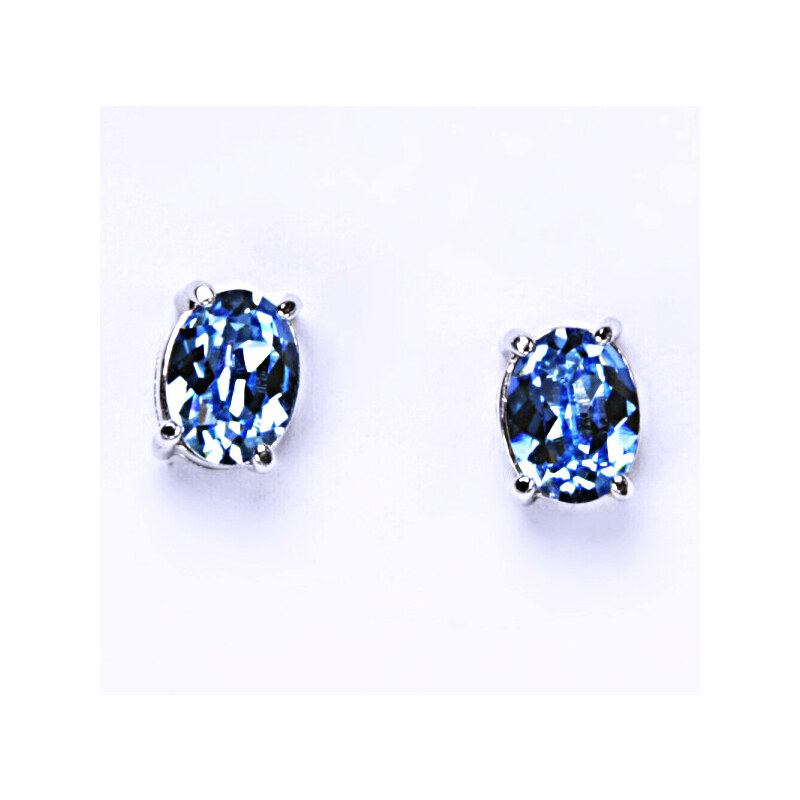 Čištín s.r.o. Stříbrné náušnice, krystal Swarovski, šperky s