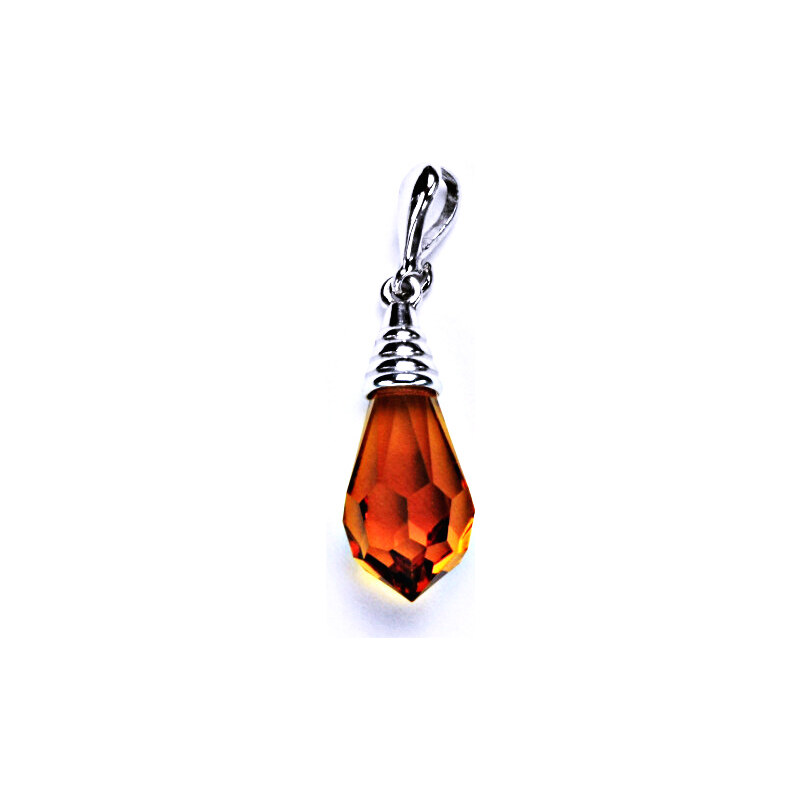 Čištín s.r.o. stříbrný přívěšek krystal šperky topaz, P 1200/22