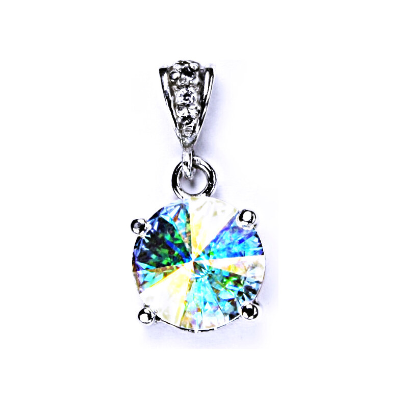 Čištín s.r.o. stříbrný přívěšek s krystalem Swarovski Rivoli