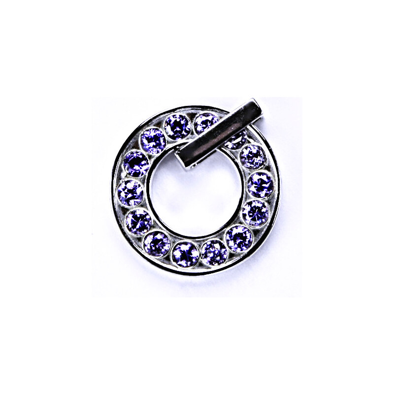 Čištín s.r.o. Stříbrný přívěšek, zirkon ametyst, šperky se zirkony, P 1290