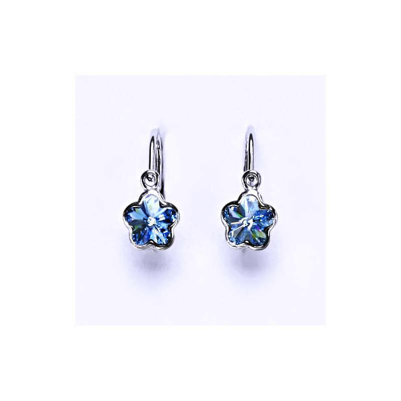 Čištín s.r.o. 1 Stříbrné dětské náušnice s krystalem Swarovski