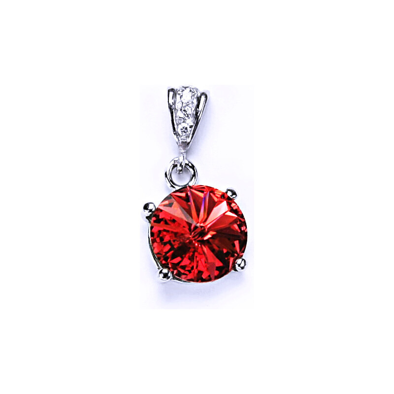 Čištín s.r.o. Stříbrný přívěšek s krystalem Swarovski Rivoli