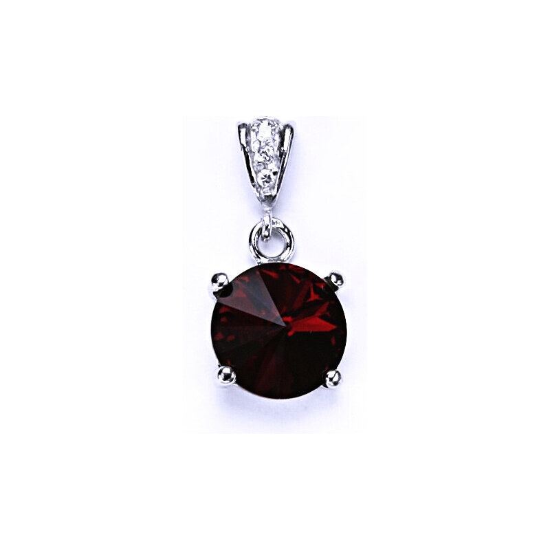 Čištín s.r.o. Stříbrný přívěšek s krystalem Swarovski Rivoli